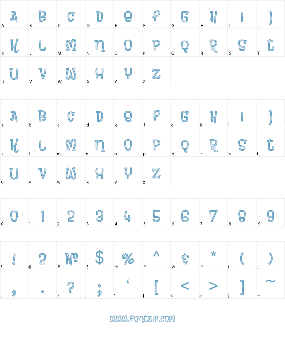 Brewsky Font Character