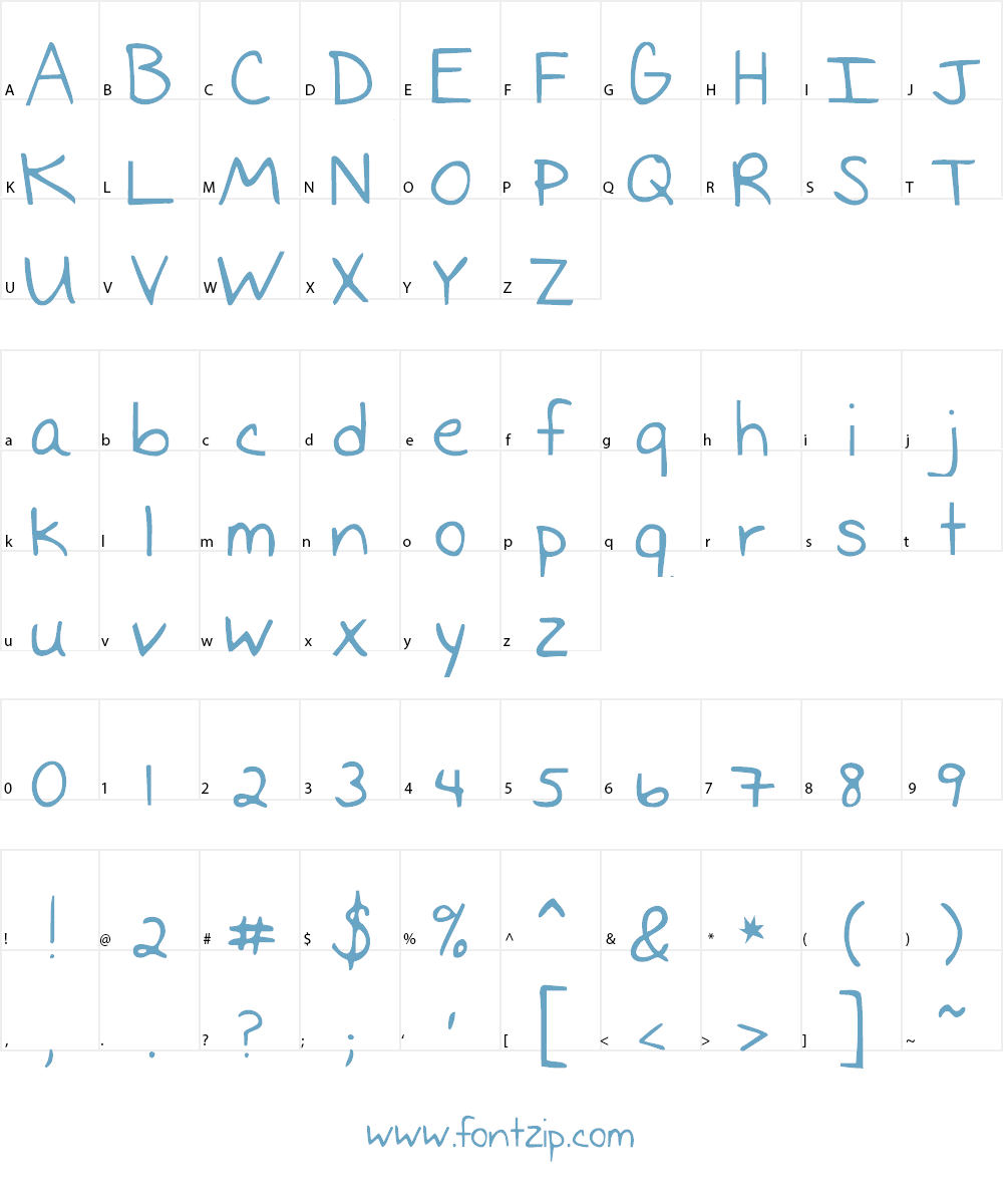I Missed You Font Character