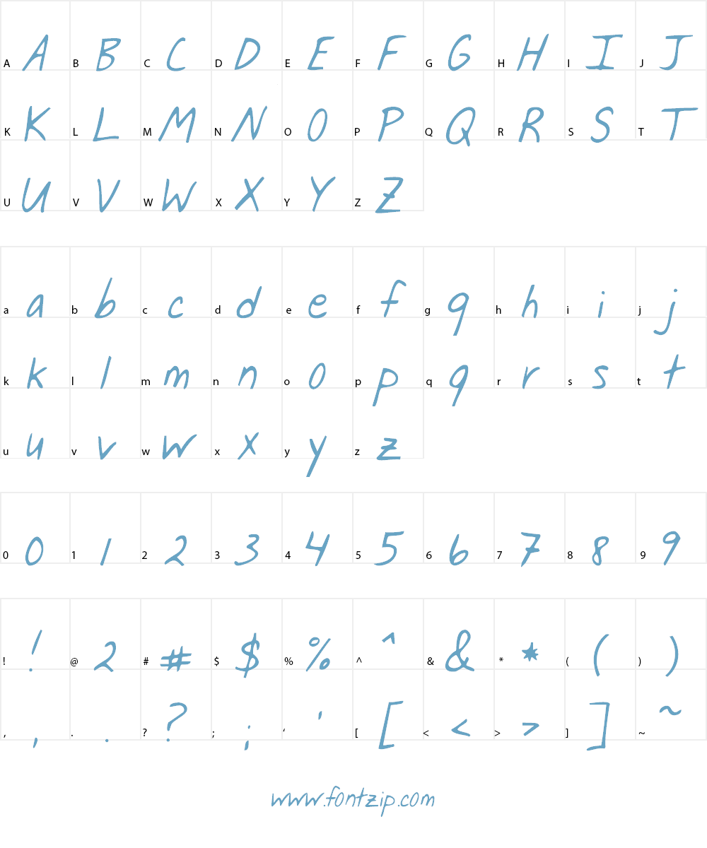 Jar of Hearts Font Character
