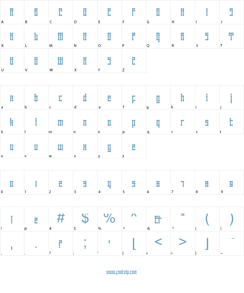 xe Callig Better Font Character