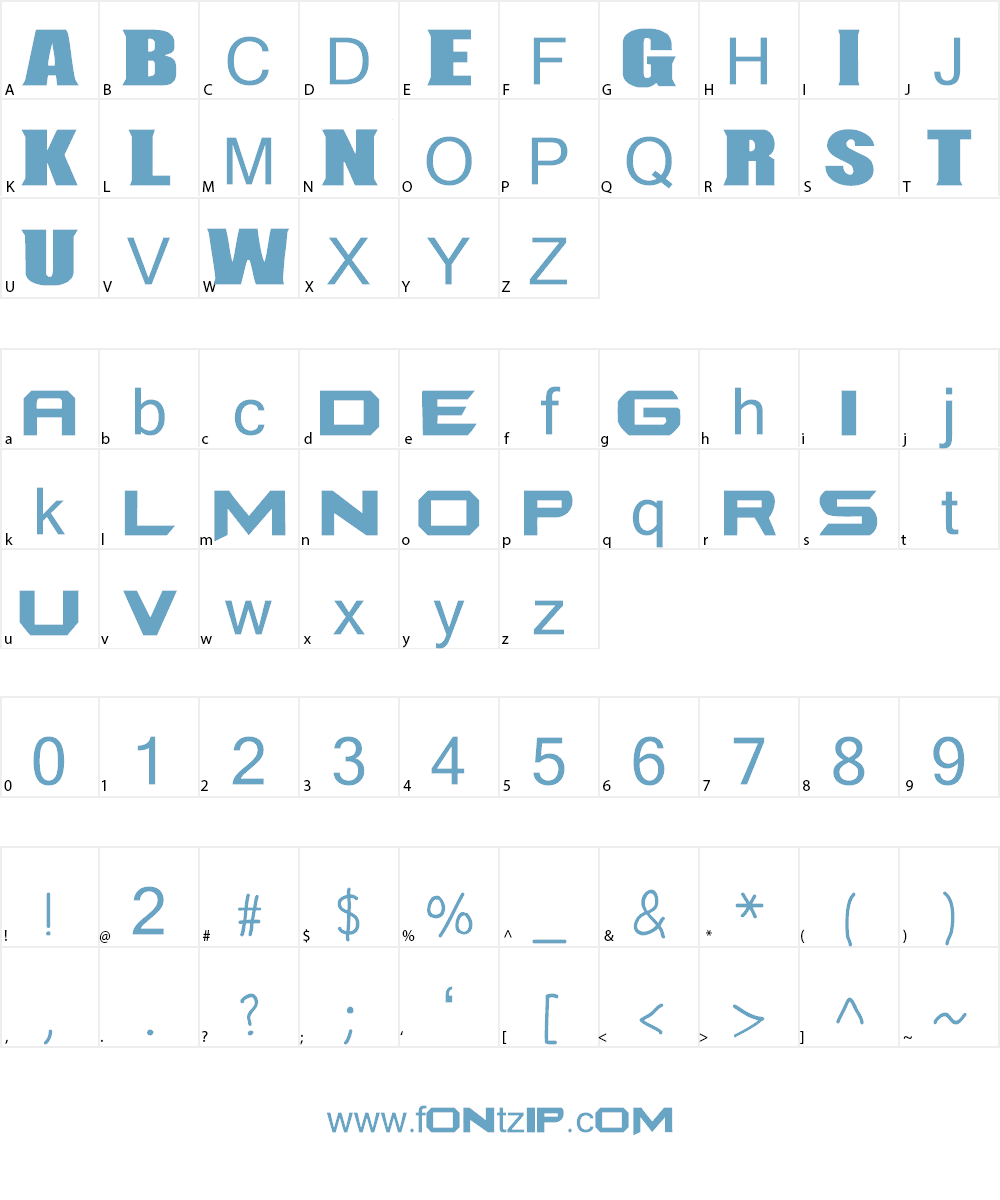 BAKUGAN Font Character
