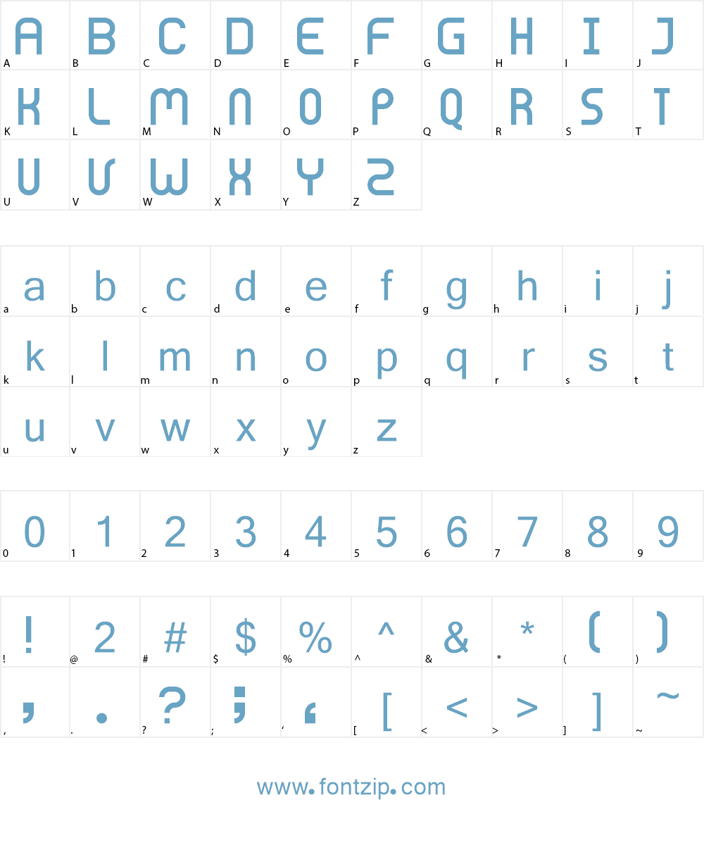 Bolderic Font Character