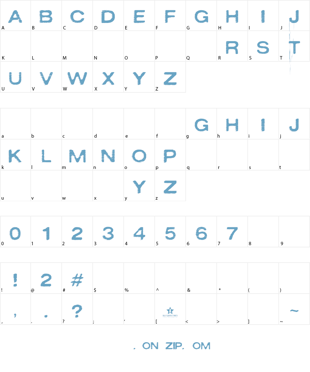 OXIDISASTER Font Character