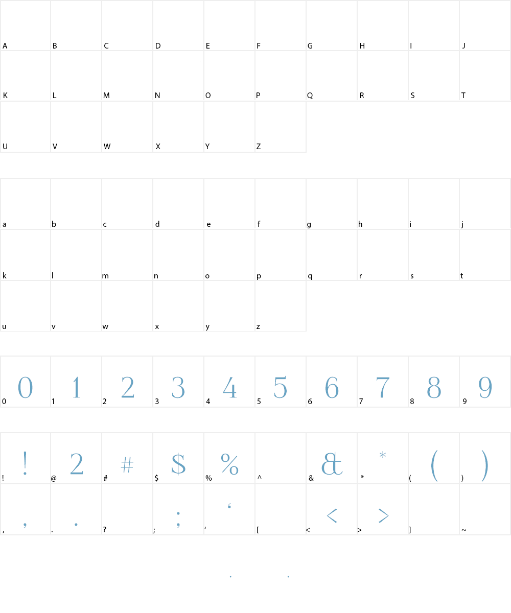 Foglihten Font Character