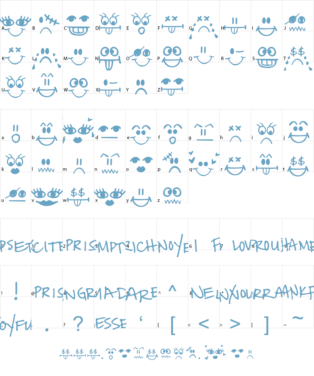 Today I Feel Font Character