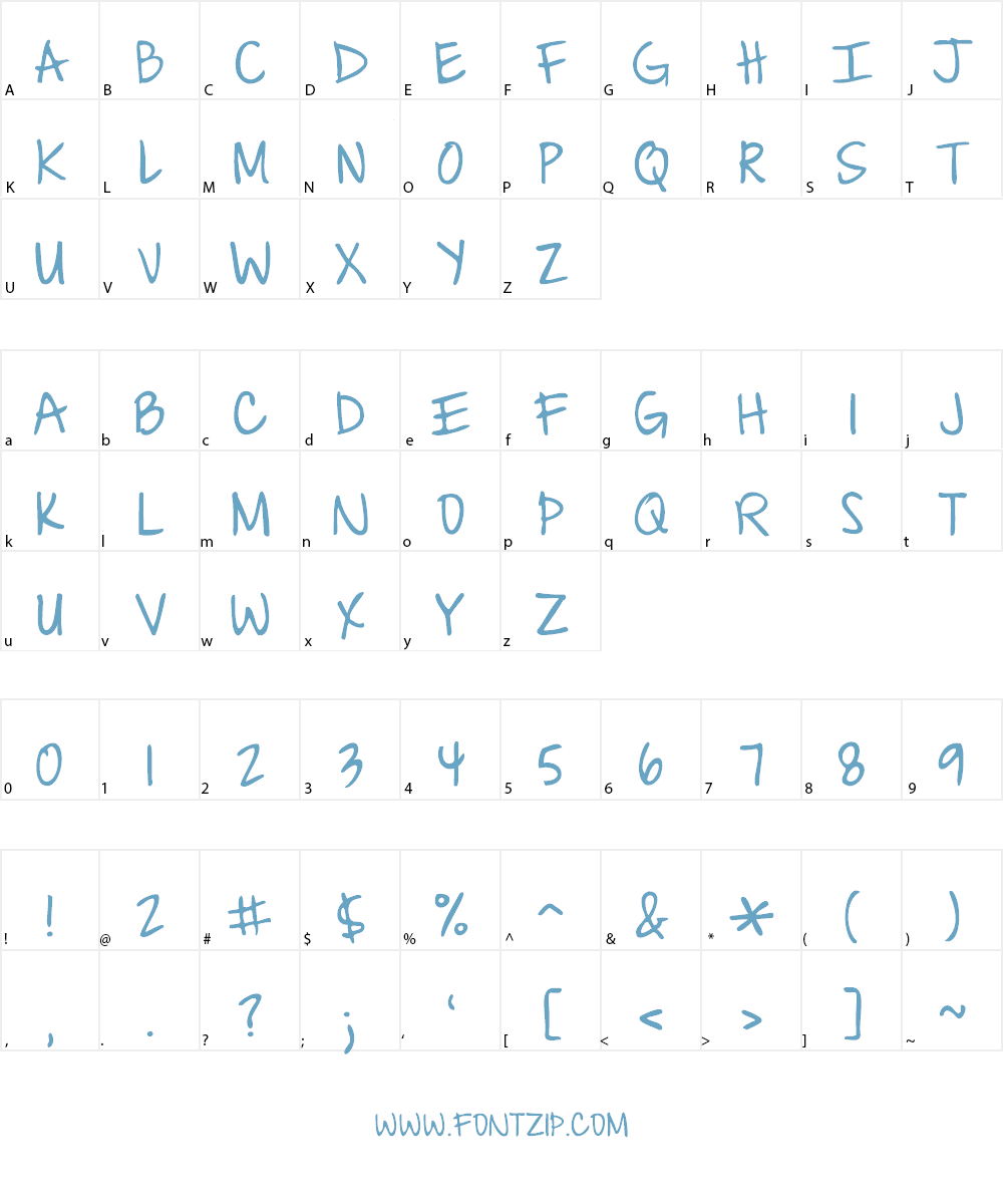 Coming Home Font Character