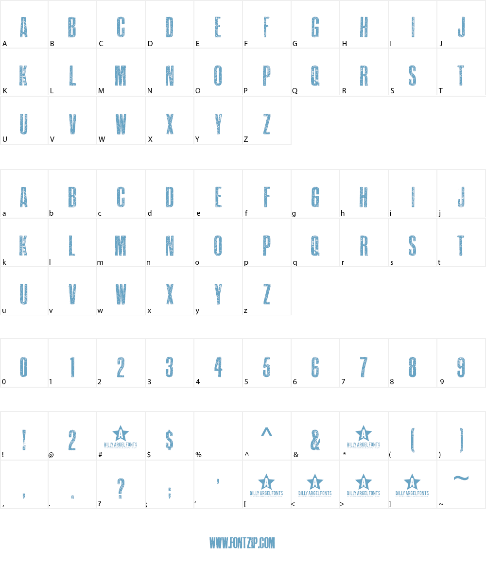 EPIDEMIA Font Character