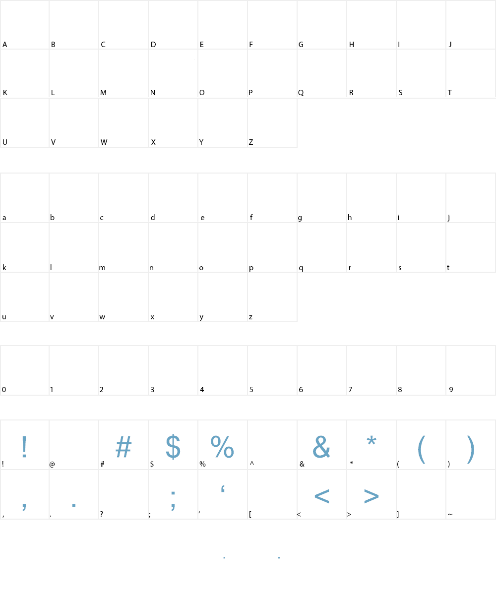 SAVE THE MINI Font Character
