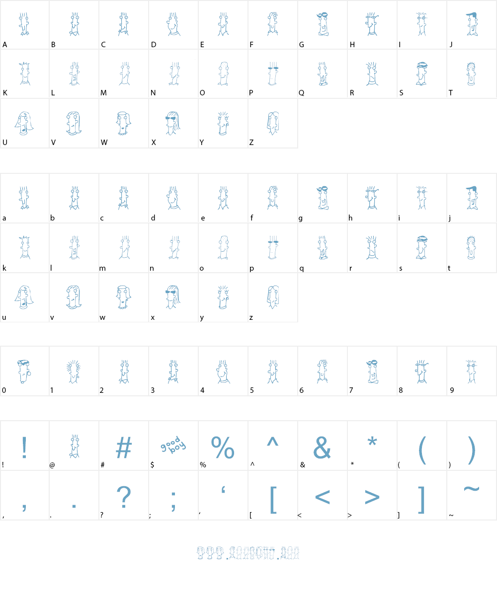 BUEN CHICO Font Character