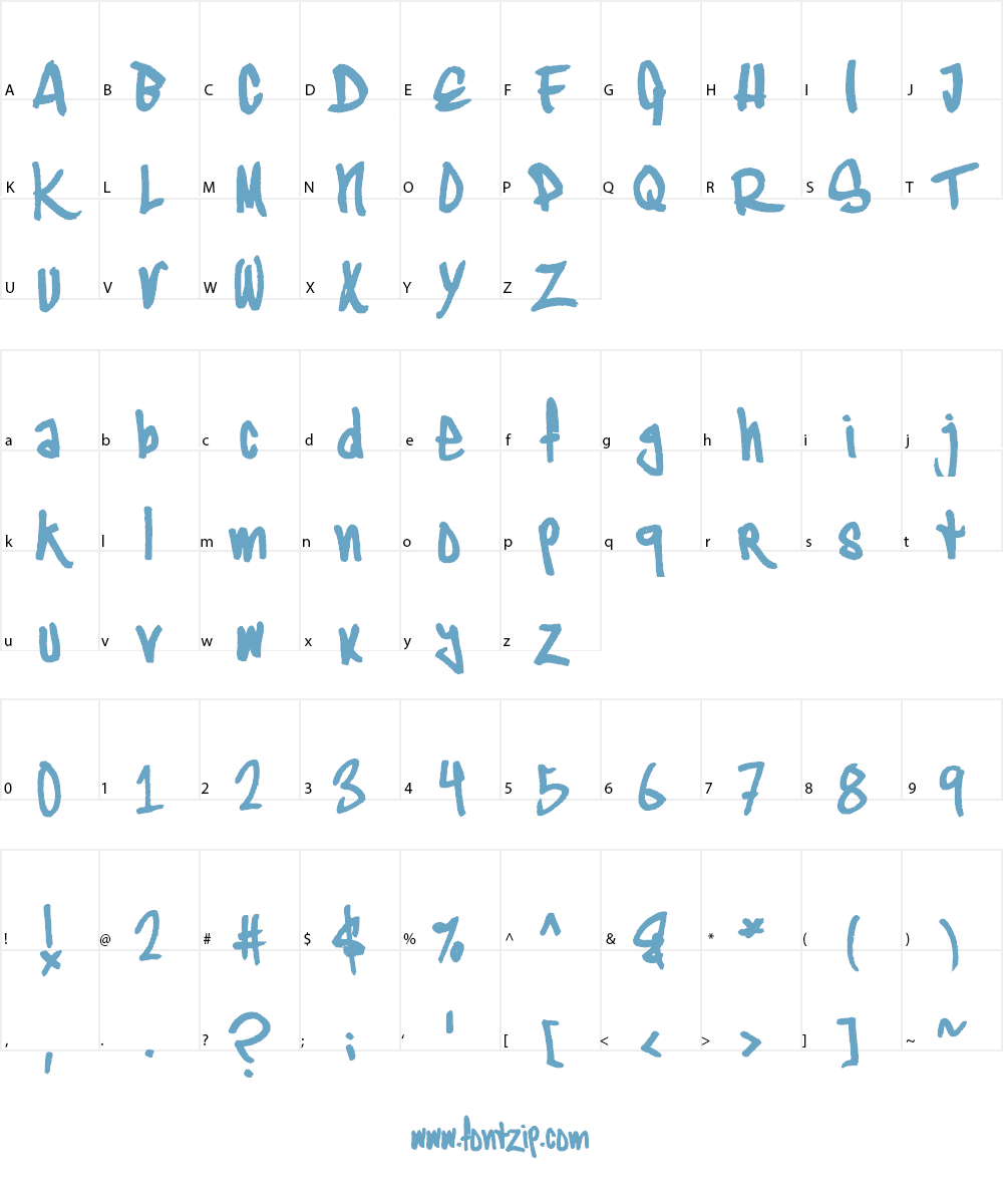 Typographic Onedalism Font Character