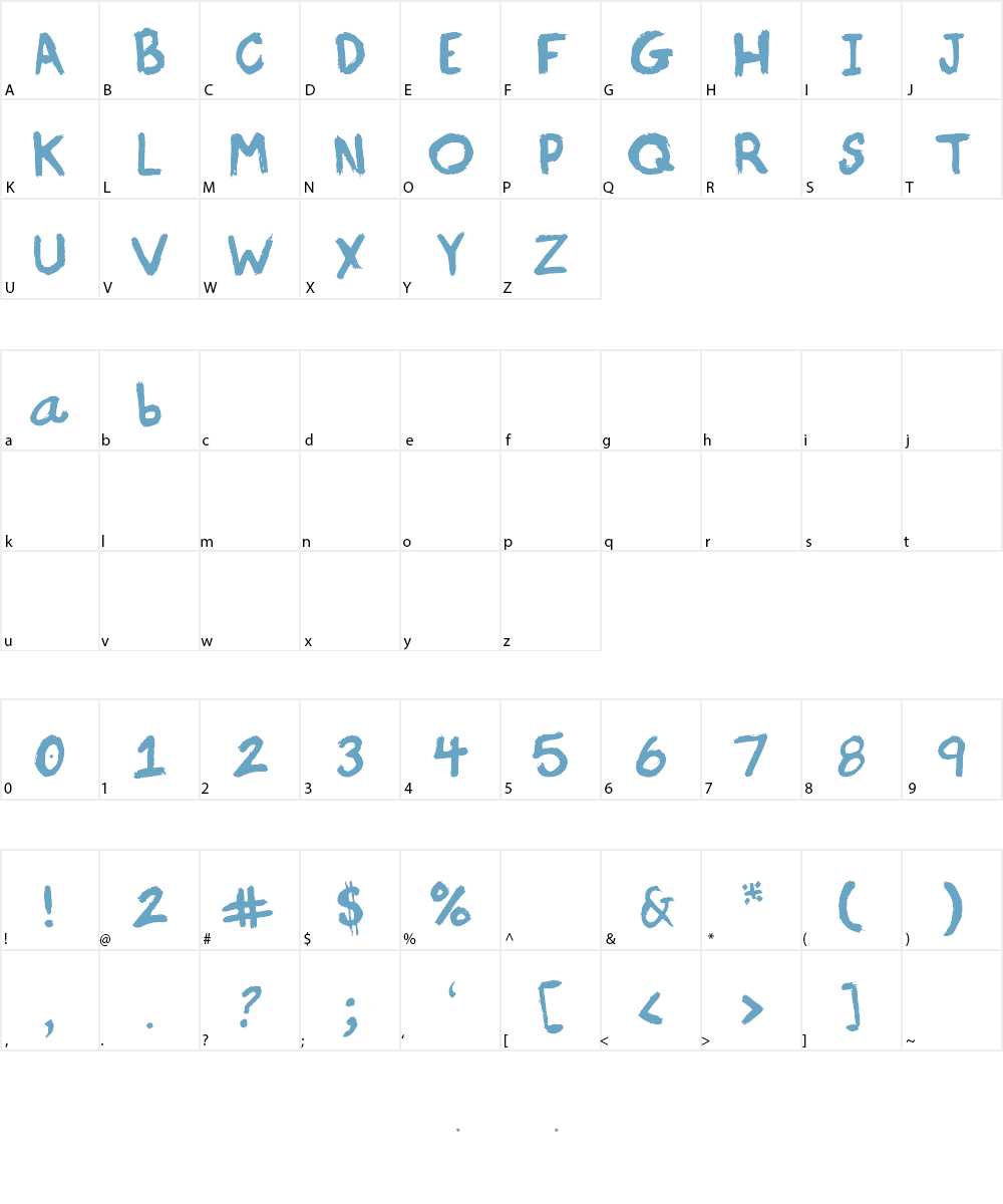 Portland Font Character