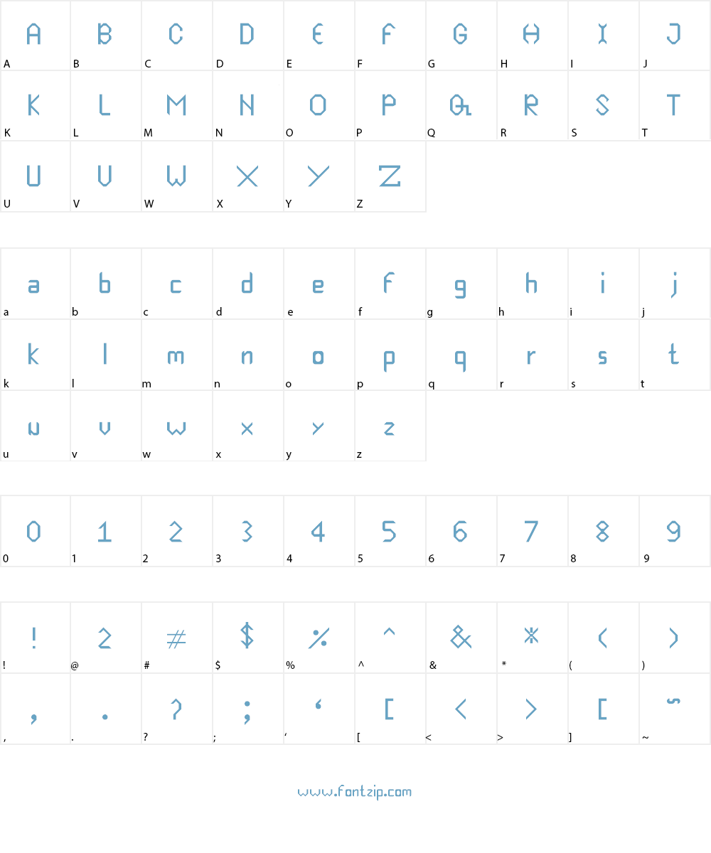 Edgy Font Character