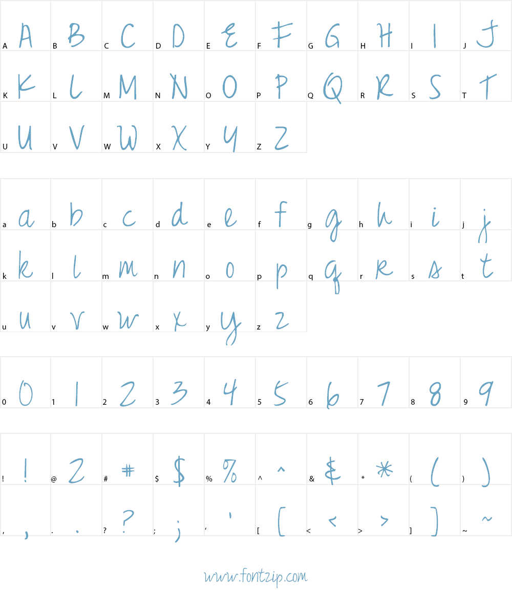Just Realize Font Character