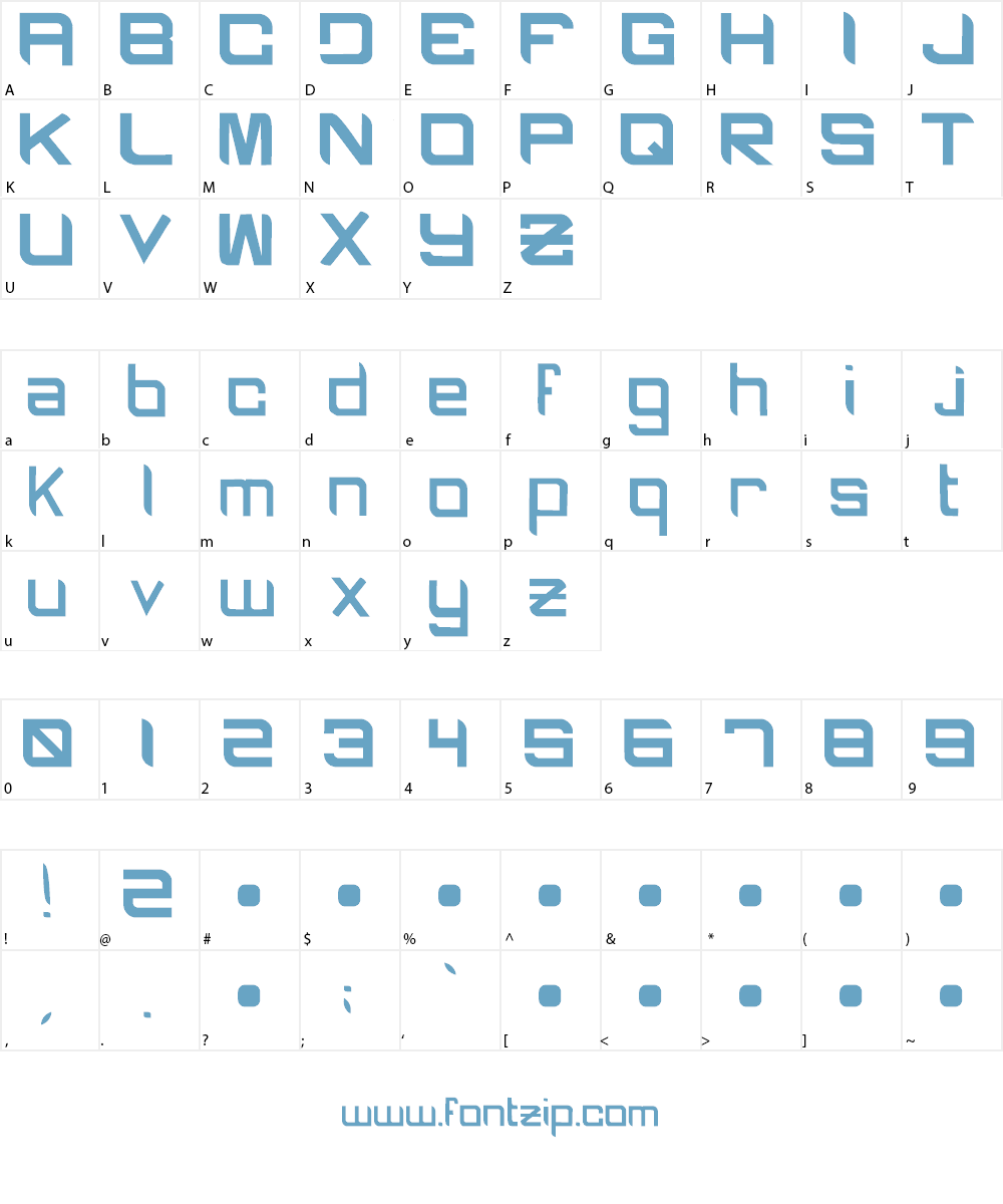 BLACK CAPS Font Character
