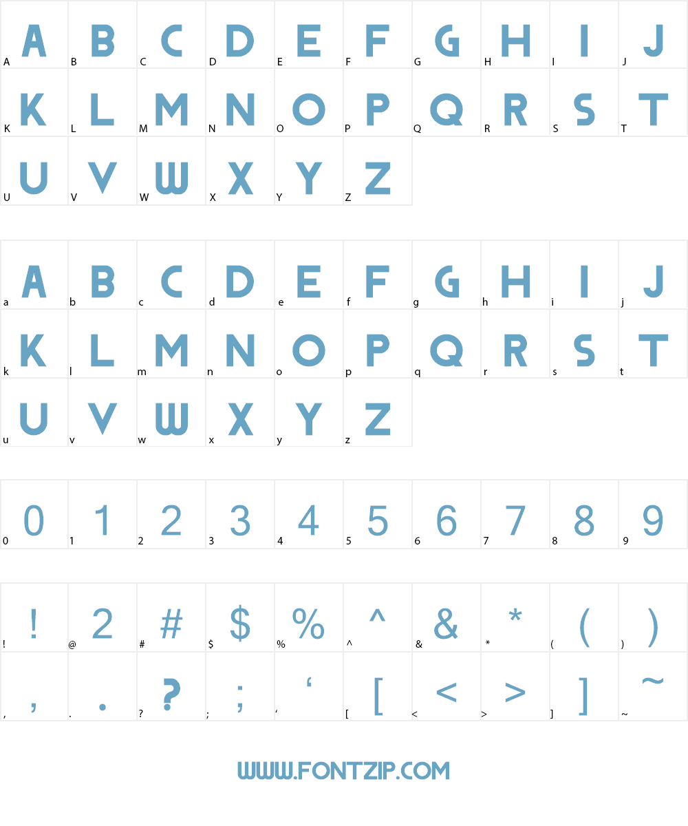 DODGE Font Character