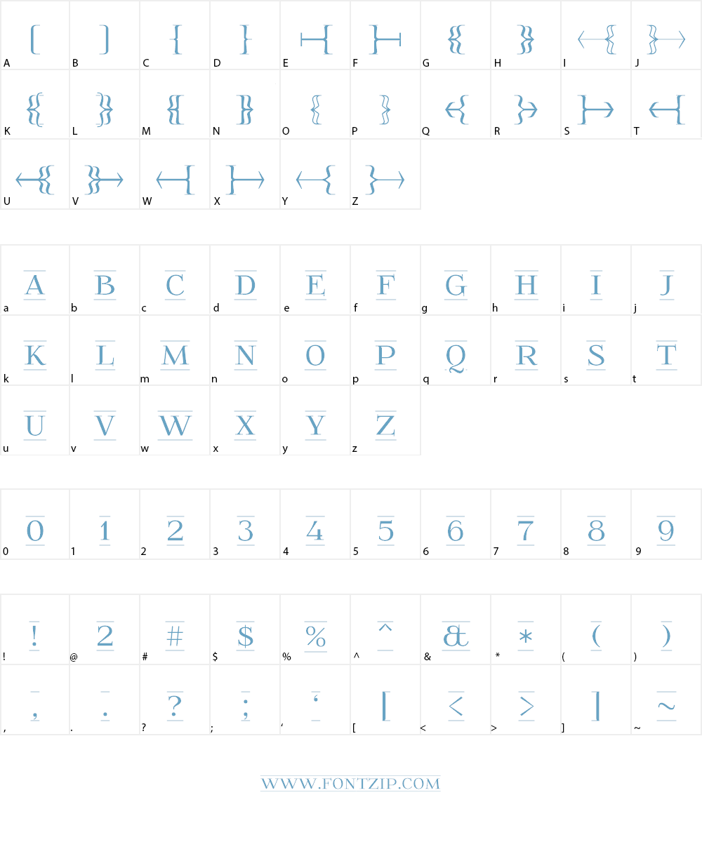 FoglihtenFr01 Font Character