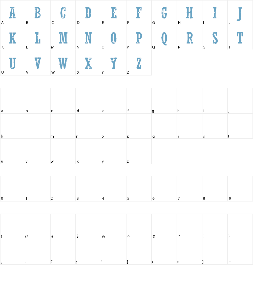 WolfredNelson Font Character