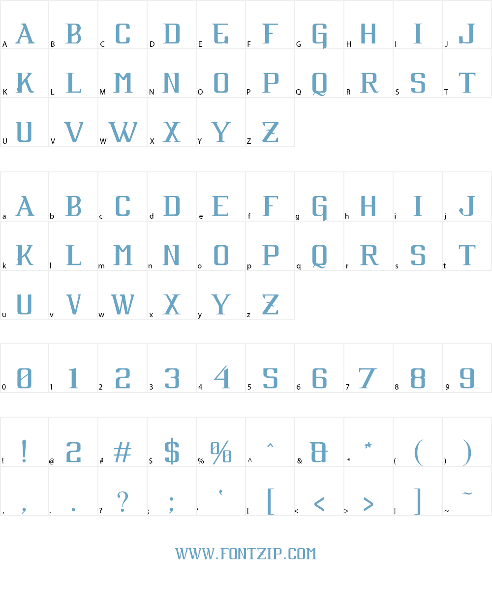Cabaret Font Character