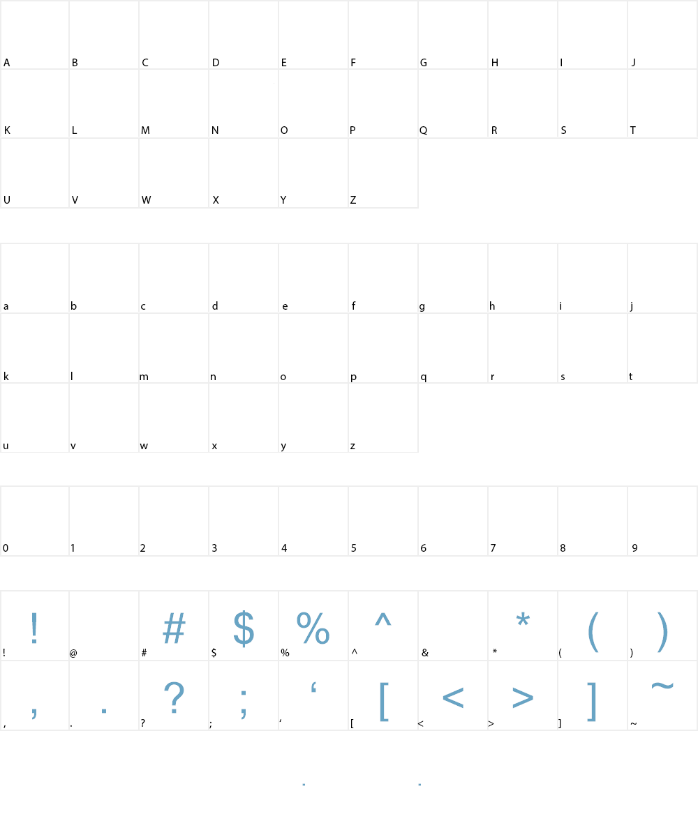CARIBBEAN TOOL Font Character