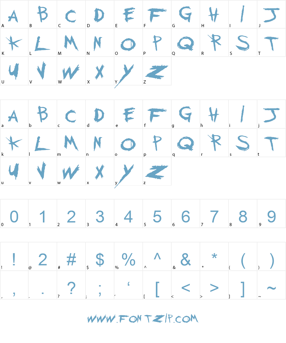 My Chemical Romance Font Character
