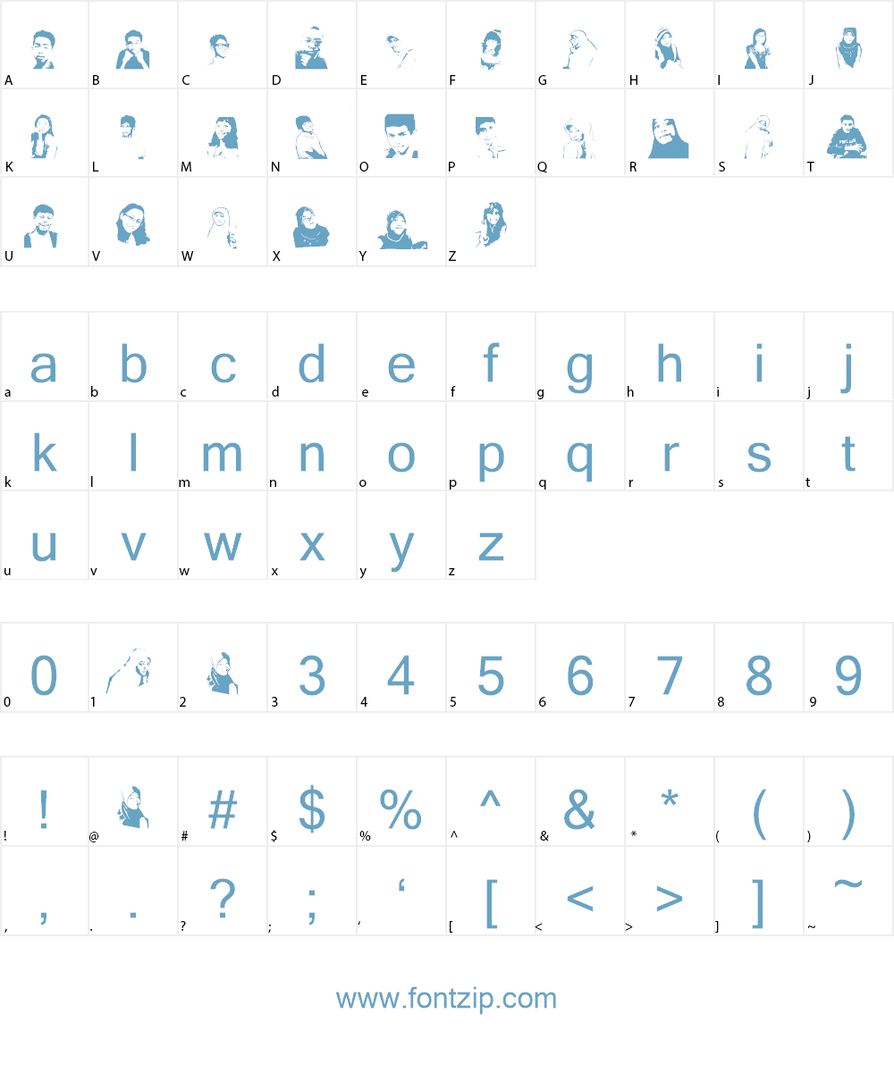 Genius Jempolan Royal Font Character