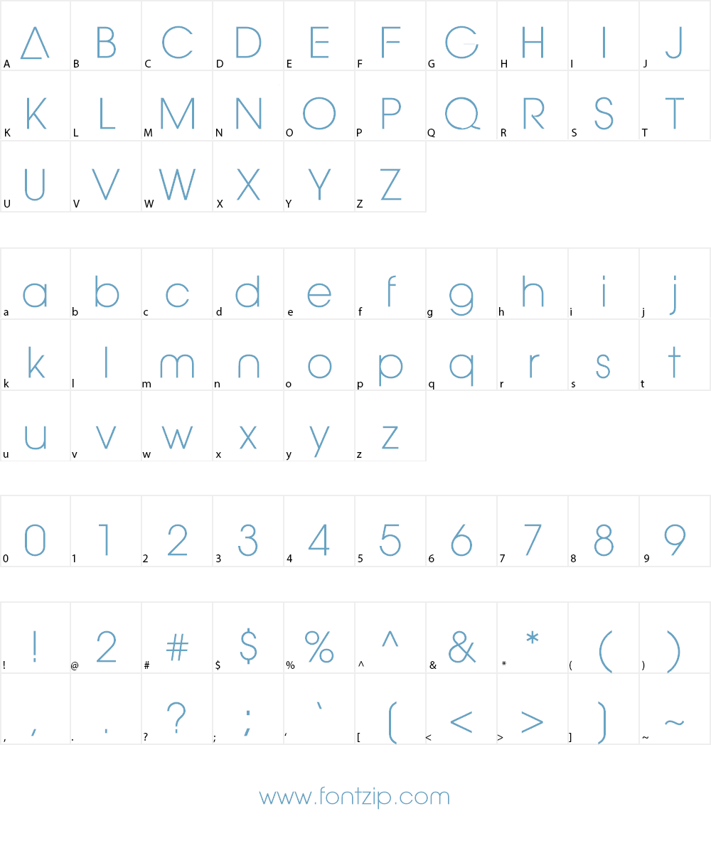 Aovel Neo Font Character