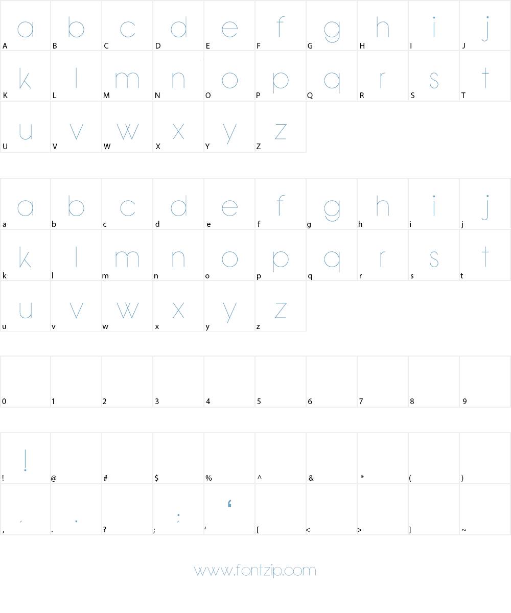 Salika Font Character
