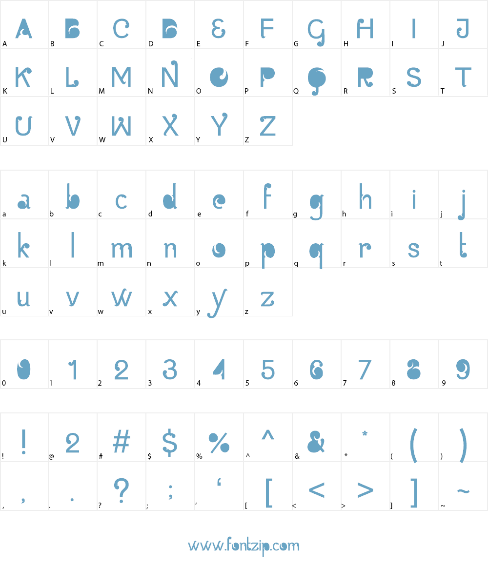 Batik Gangster Font Character