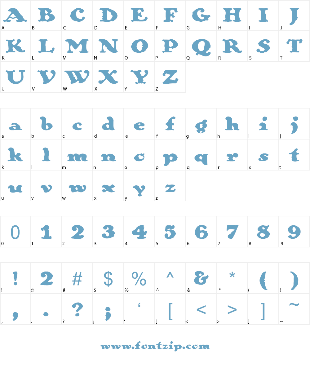 Galleon Font Character