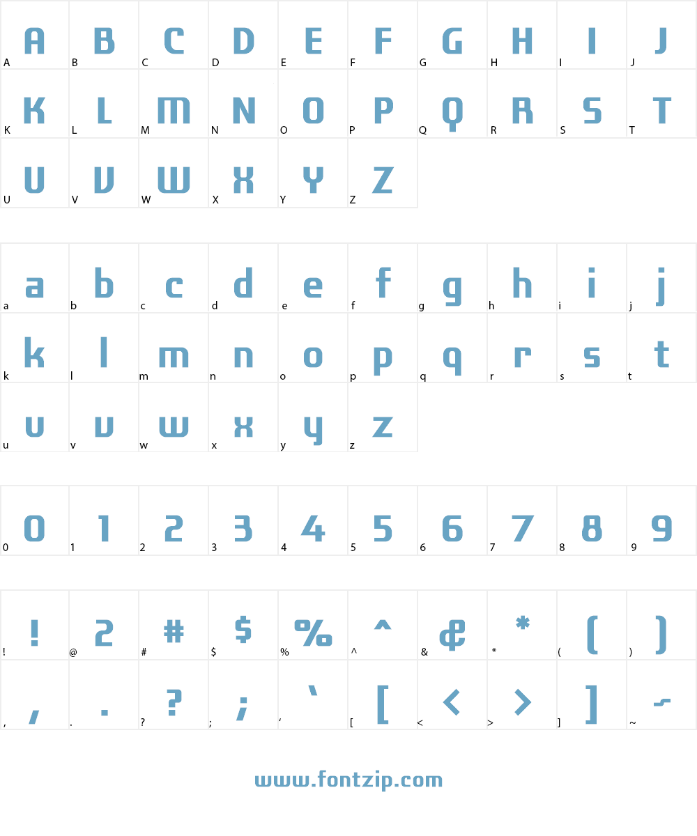 Laconic Font Character