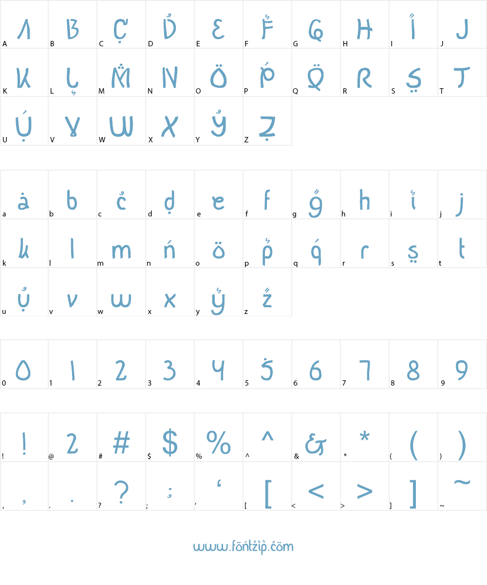 Buka Puasa Bersama Font Character