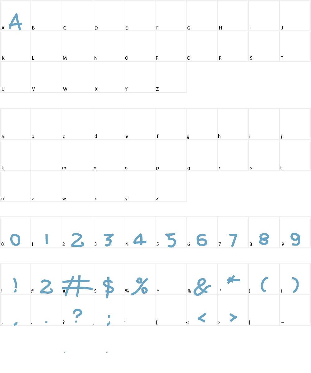 Thisis KeSha Font Character