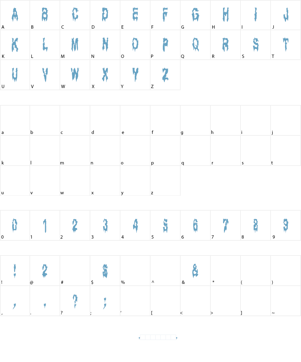 GhostBayou Font Character