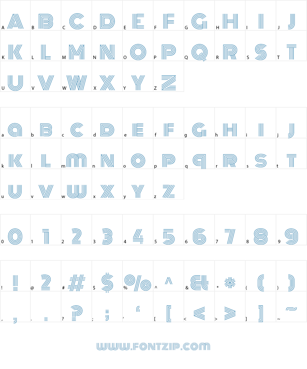 Monoton Font Character