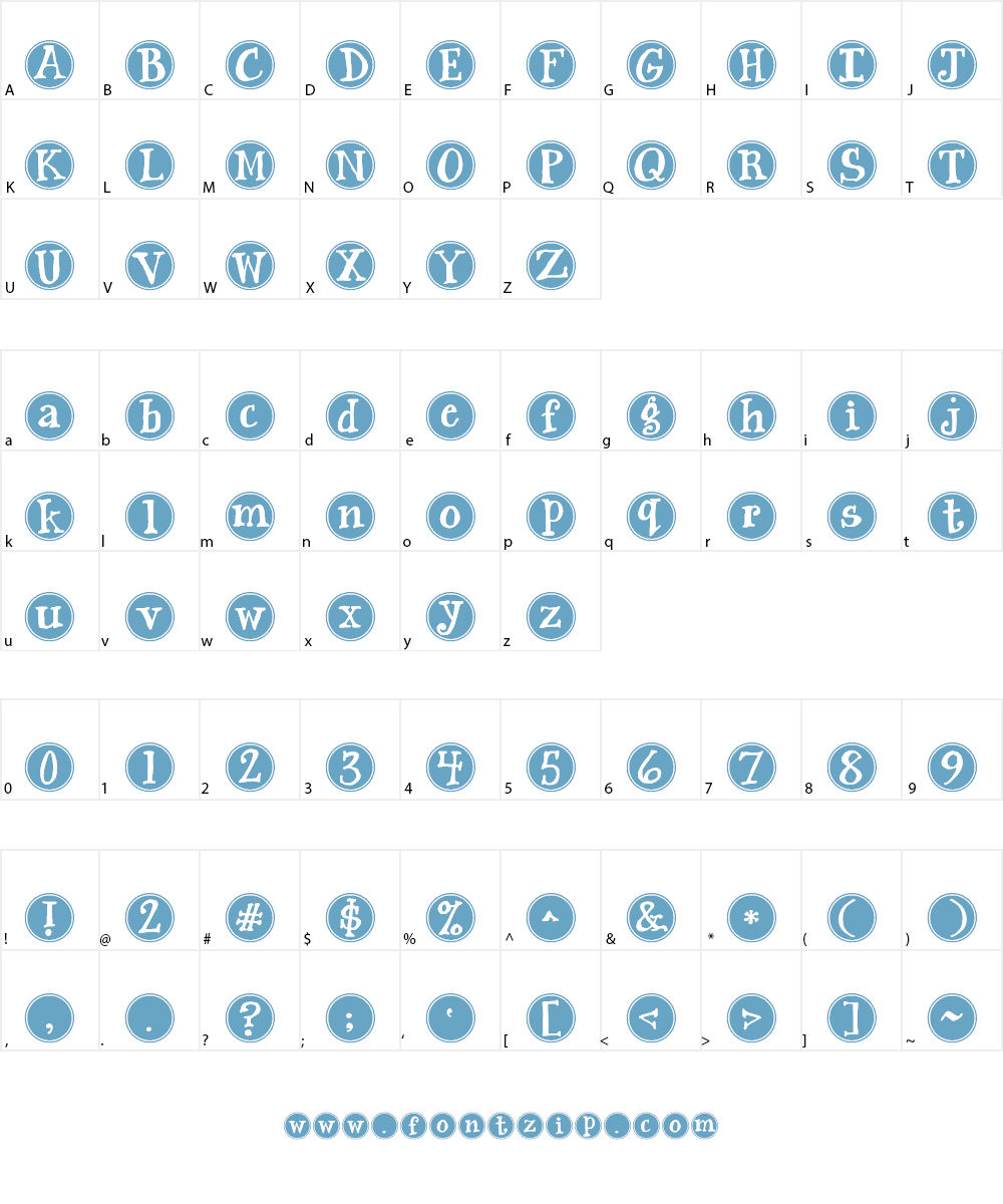 Janda Siesta Sunrise Font Character