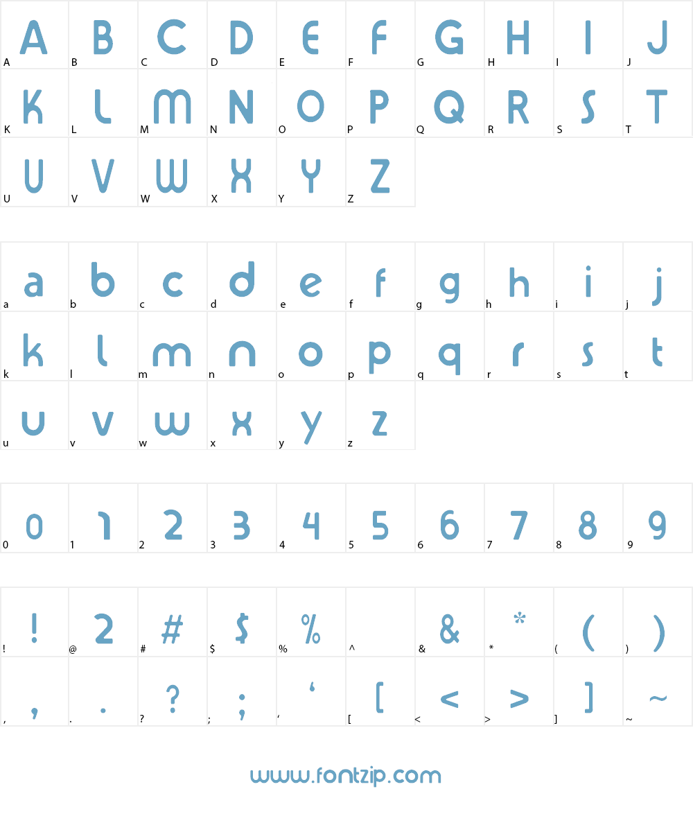 iCarly Font Character