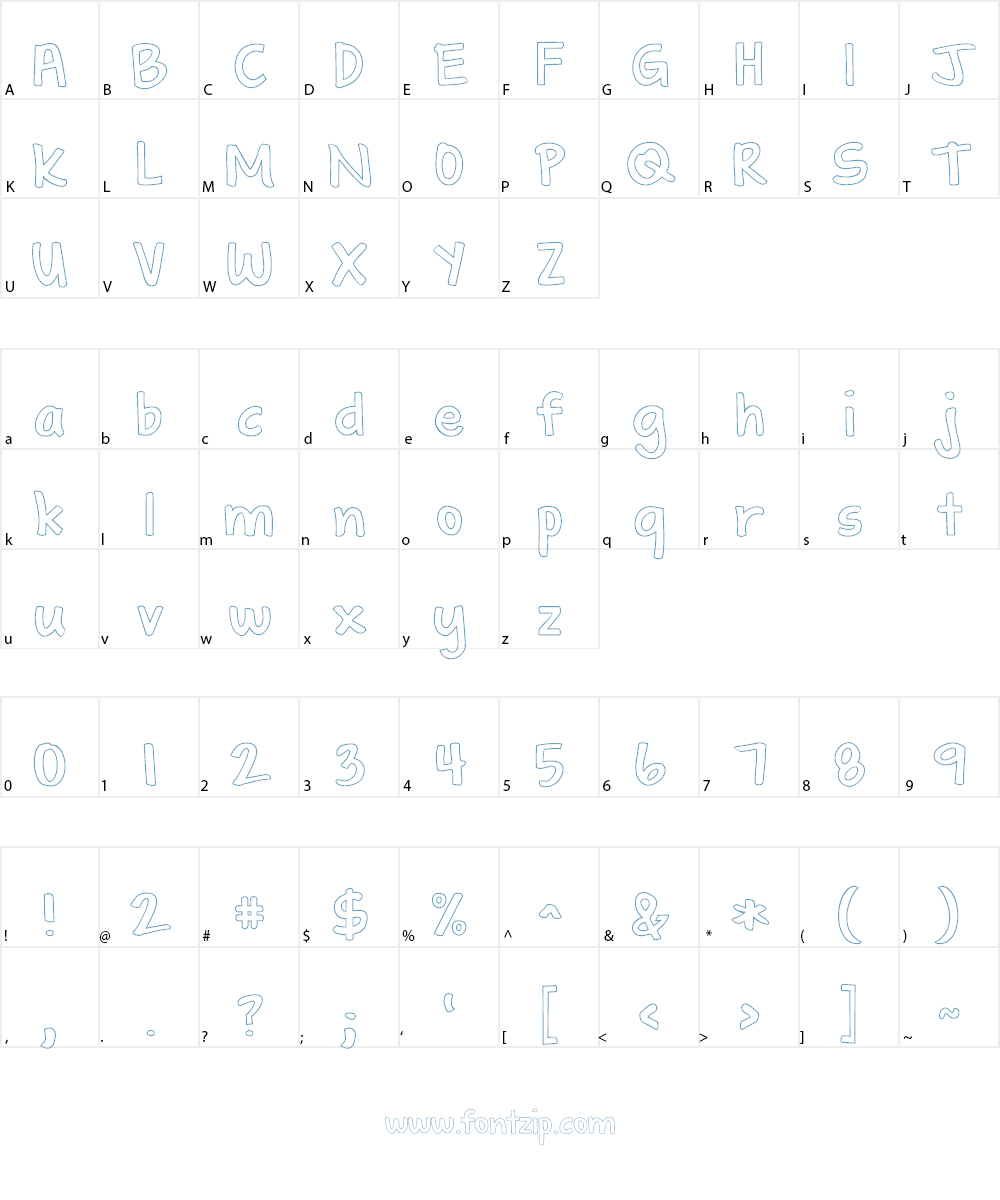 KG Shadow of the Night Font Character
