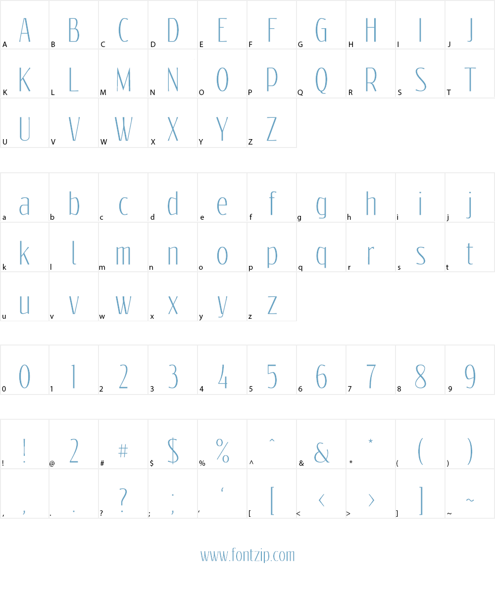 Reswysokr Font Character