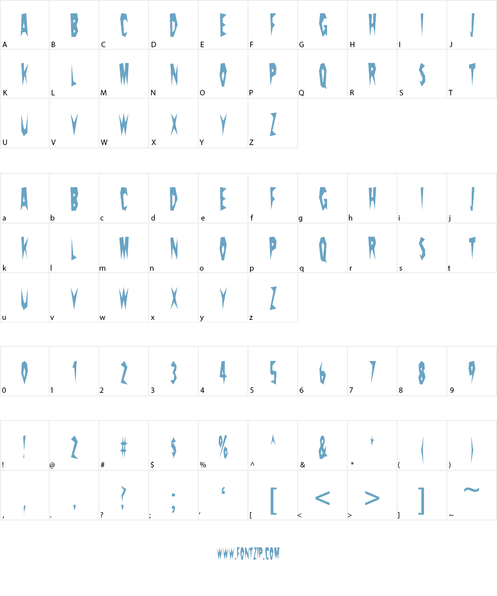 PricklyPear Font Character