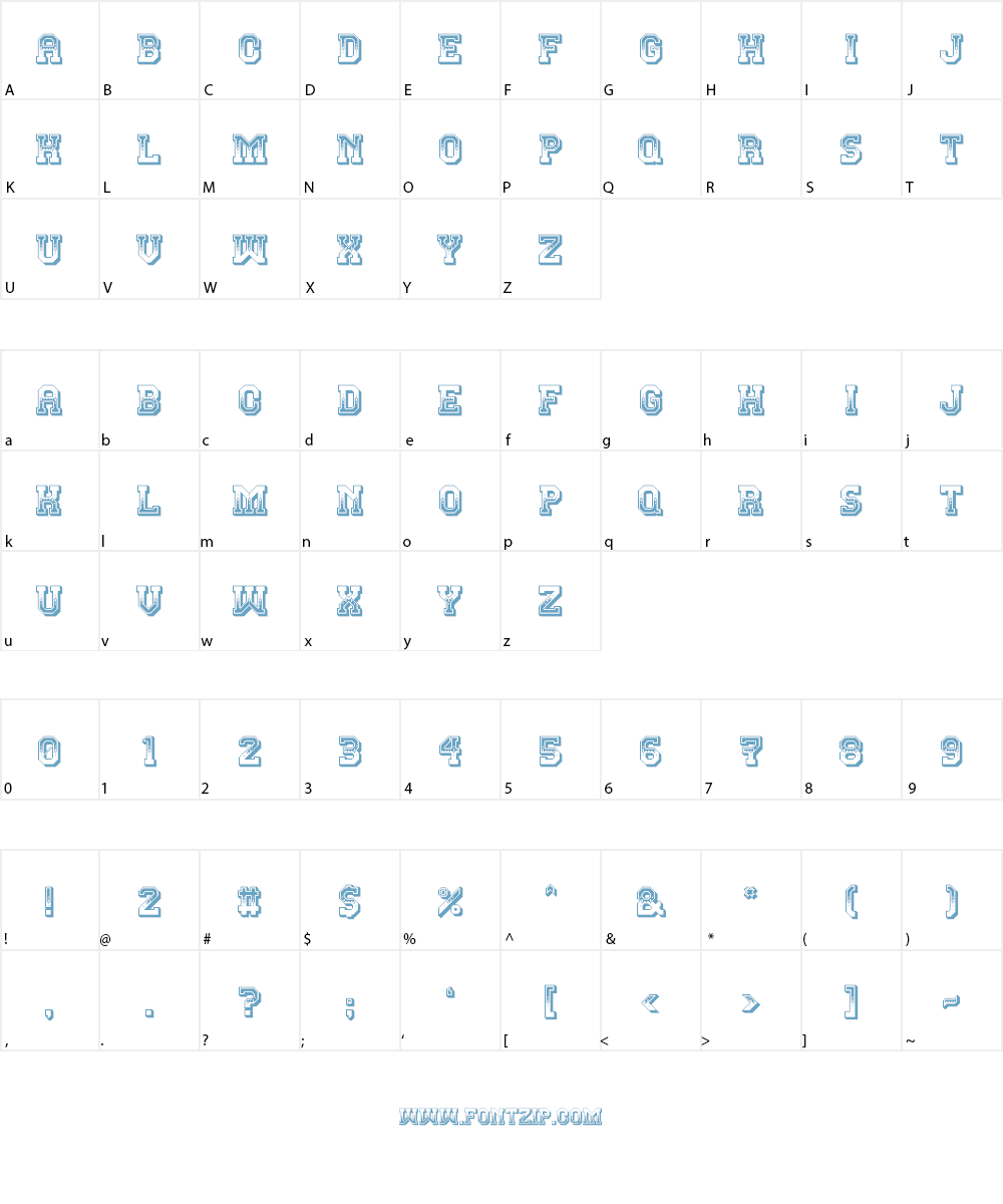 Teatral Font Character