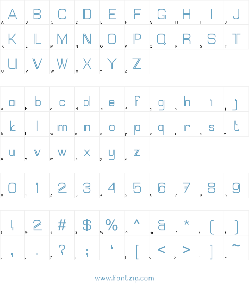 Mallary Font Character