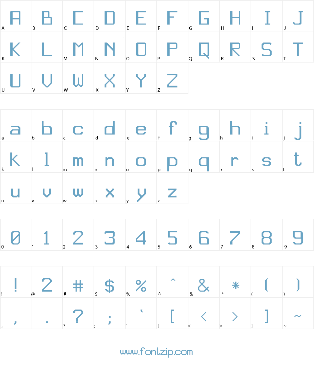 JD Gina Font Character