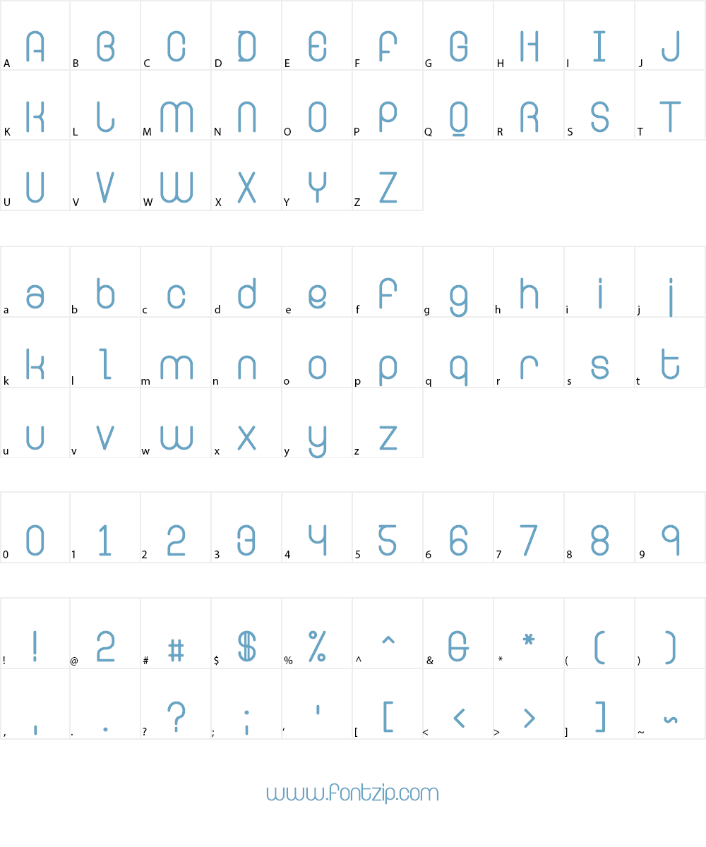 Ringer Font Character