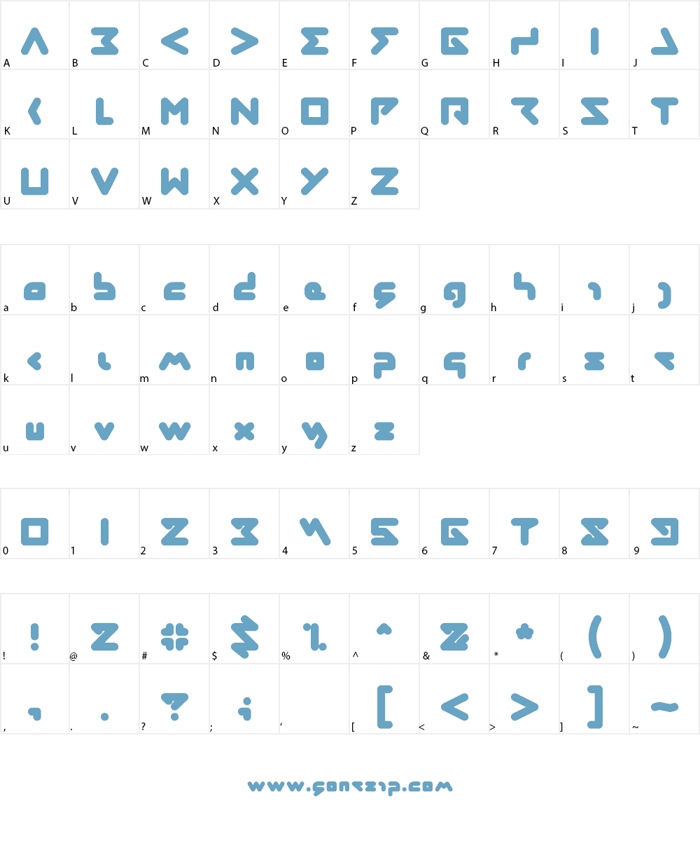 abstrasctik Font Character