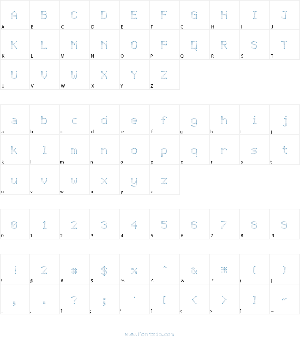 JD Rings Font Character
