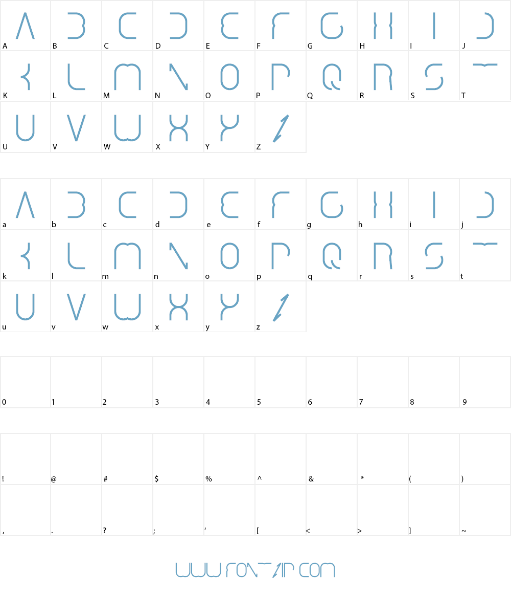 dismecha Font Character