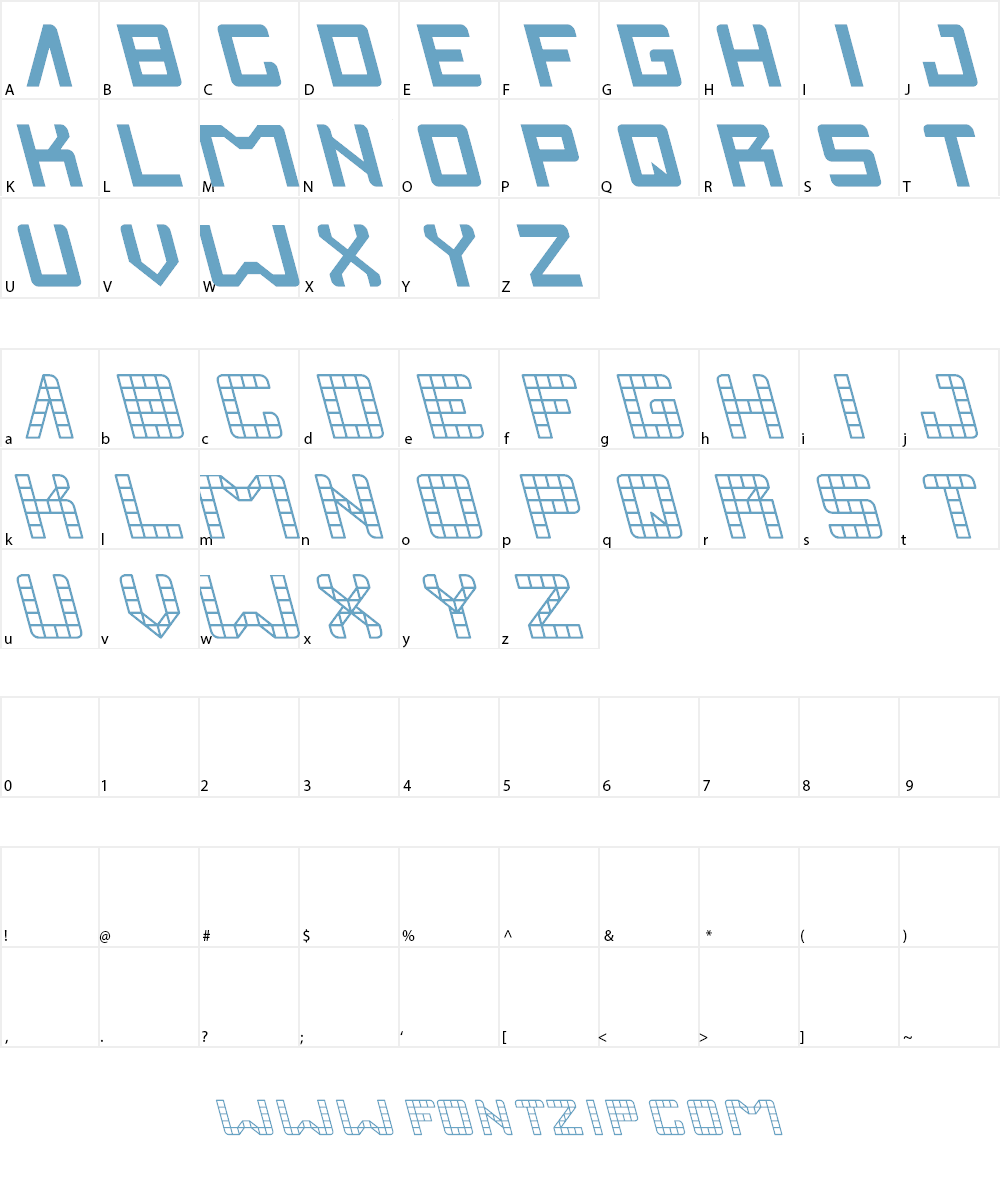 invasion Font Character