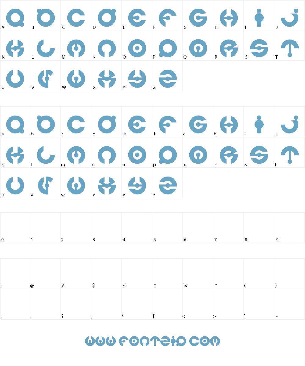 james glover Font Character