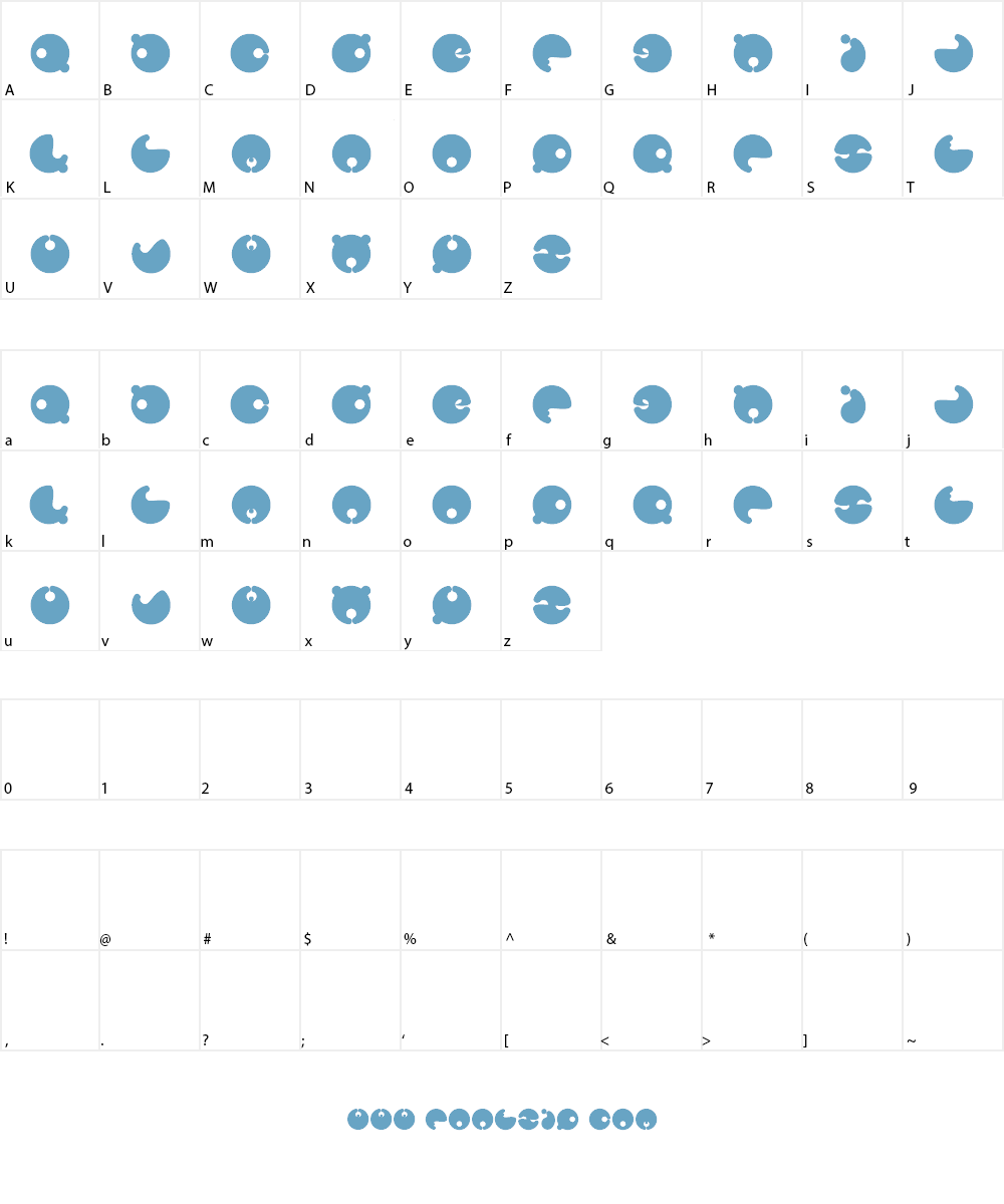 masterpanda Font Character