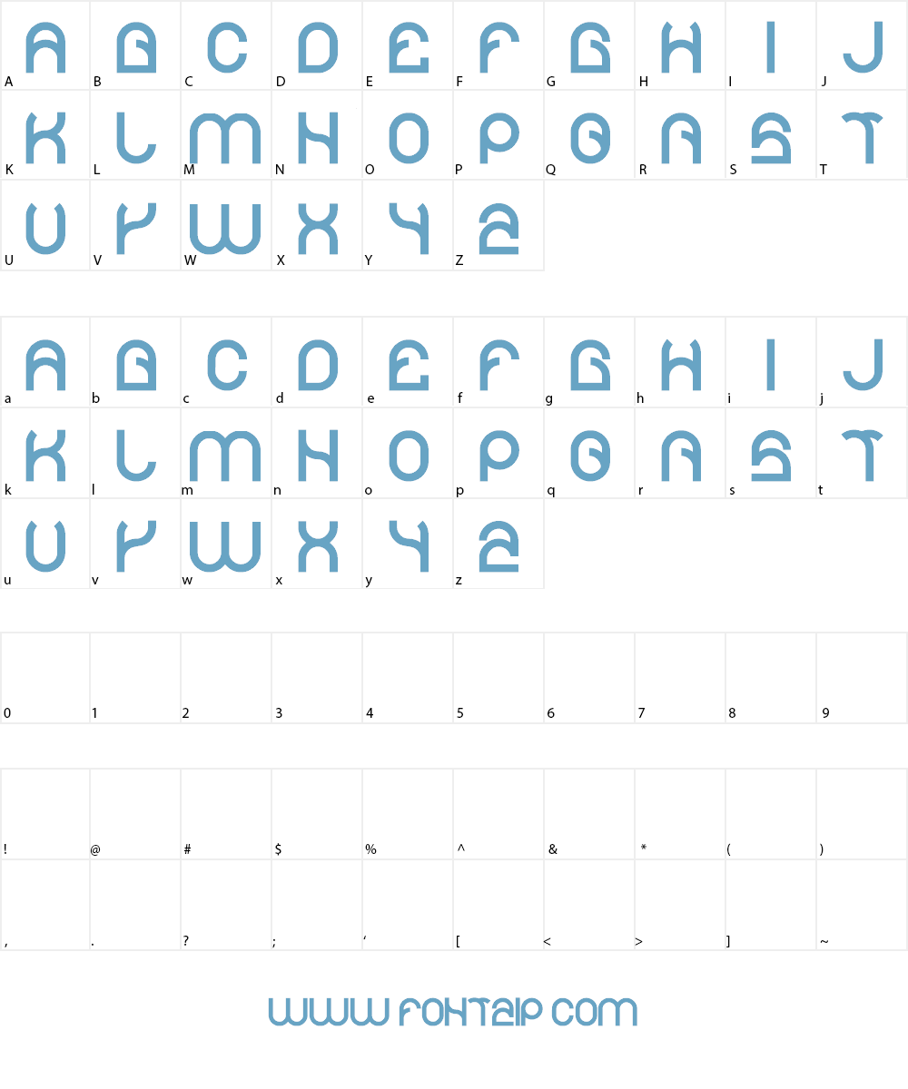 Plastic Font Character